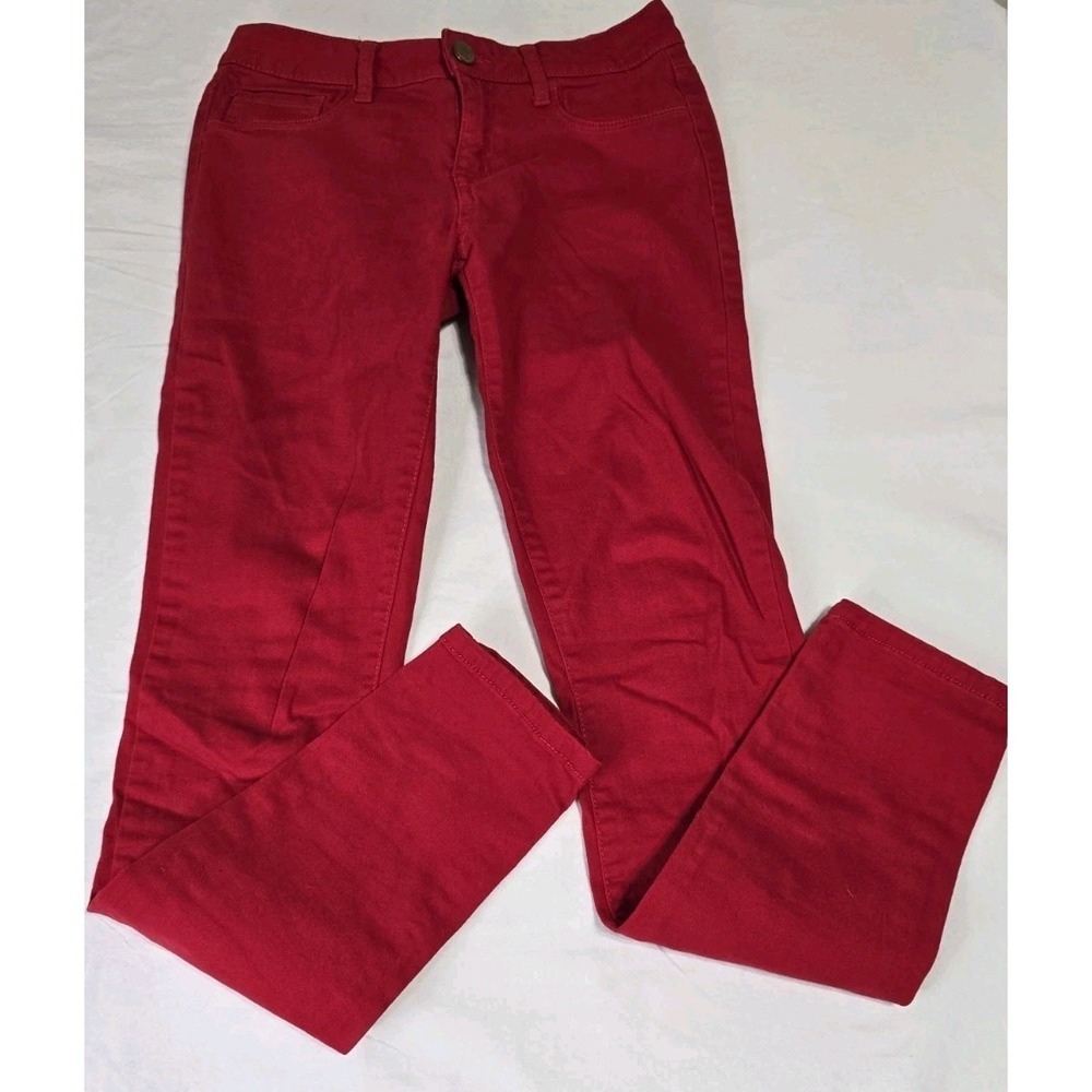 Refuge‎ Women's Size 2 Jeans Red Skinny Stretch Tight Leggings